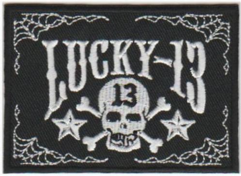 Lucky 13 stoffen opstrijk patch embleem #5, Motoren, Accessoires | Overige, Nieuw, Verzenden