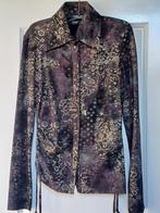 Prachtige Blouse Maat S 34 36 H&M Bruin Paars Goud ( Jool ), Bruin, Verzenden, Zo goed als nieuw, Steps