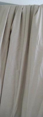 1 GROOT LICHT BEIGE GORDIJN ,ALS NIEUW een mooie effen kleur, 200 cm of meer, Beige, Ophalen of Verzenden, Zo goed als nieuw