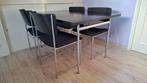 Pastoe SM08 Eettafel met 4 stoelen, Huis en Inrichting, Complete eetkamers, Ophalen, Gebruikt, Vintage, 4 tot 6 stoelen