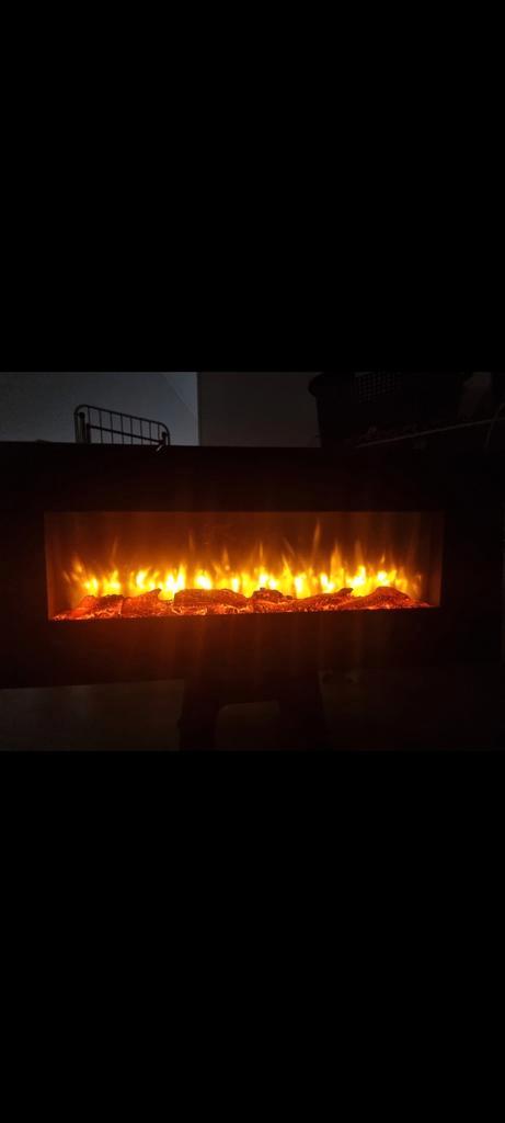 Elektrische Hanghaard LED livn Nottingham - Luxe Vlam, Huis en Inrichting, Haarden, Gebruikt, Elektrische haard, Ophalen of Verzenden