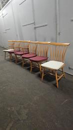 6 Pastoe akerbloom vintage stoelen, Huis en Inrichting, Stoelen, Ophalen of Verzenden, Gebruikt, Twee