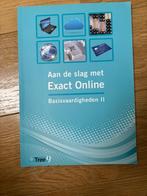 Nieuw boek: aan de slag met Exact Online basisvaardigheden I, Ophalen of Verzenden, Nieuw