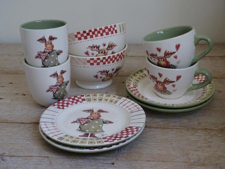 Servies Jet (by Ter Steege), RENDIEREN, Kerst, z.g.a.n., Huis en Inrichting, Keuken | Servies, Zo goed als nieuw, Overige typen