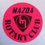 Sticker.  MAZDA ROTARY CLUB., Ophalen of Verzenden