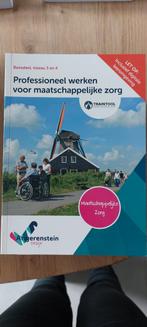 Professioneel werken voor maatschappelijke zorg nieuw | comb, Ophalen of Verzenden, Zo goed als nieuw, Overige niveaus, Nederlands