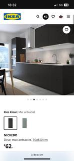 IKEA Nickebo matzwarte deuren 60cm breed, Ophalen, Nieuw, 50 tot 100 cm, 25 tot 50 cm