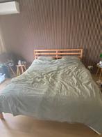 Ikea Tarva incl lattenbodem en matras, Huis en Inrichting, Slaapkamer | Bedden, Ophalen, Wit, Tweepersoons, Zo goed als nieuw