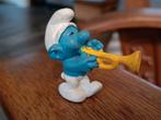 Vintage trompet smurf schleich. Muziek smurf. Jaren 80, Ophalen, Gebruikt