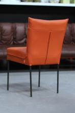 3 x moderne eetkamerstoel Forward Jess Design leer oranje, Huis en Inrichting, Stoelen, Ophalen, Overige kleuren, Drie, Nieuw