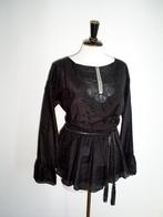 NIEUW __ MARIA TAILOR blouse met zijde mt.M, Kleding | Dames, Blouses en Tunieken, Maat 38/40 (M), Verzenden, Zwart, Maria Tailor