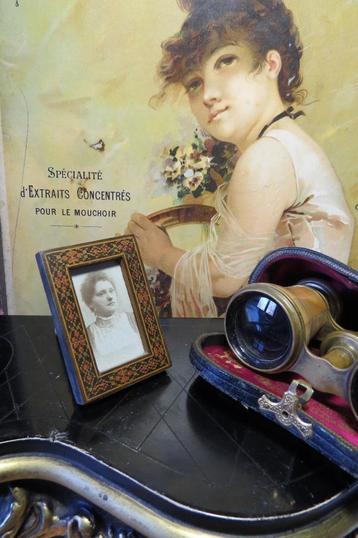 Antiek Engels Tunbridge ware fotolijstje c. 1880 beschikbaar voor biedingen