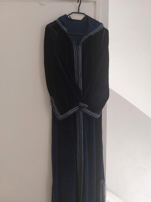 Velvet blauwe Jelaba., Kleding | Dames, Jurken, Zo goed als nieuw, Blauw, Ophalen