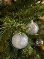 Kerstballen doorzichtig glas  met werkje, Diversen, Kerst, Ophalen, Gebruikt