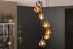 hanglamp koper goud chroom vide bedrijf huis lamp eyecatcher, Huis en Inrichting, Ophalen of Verzenden, Nieuw, Glas, Minder dan 50 cm