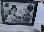 Laurel en Hardy Ingelijste Prent ( de dikke en  de dunne ), Ophalen of Verzenden
