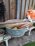 Zinken teil, Tuin en Terras, Bloembakken en Plantenbakken, Gebruikt, Metaal, 30 tot 60 cm, Tuin