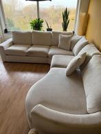 Bank en tafel met stoelen, Huis en Inrichting, Ophalen, Hoekbank, 300 cm of meer, Zo goed als nieuw