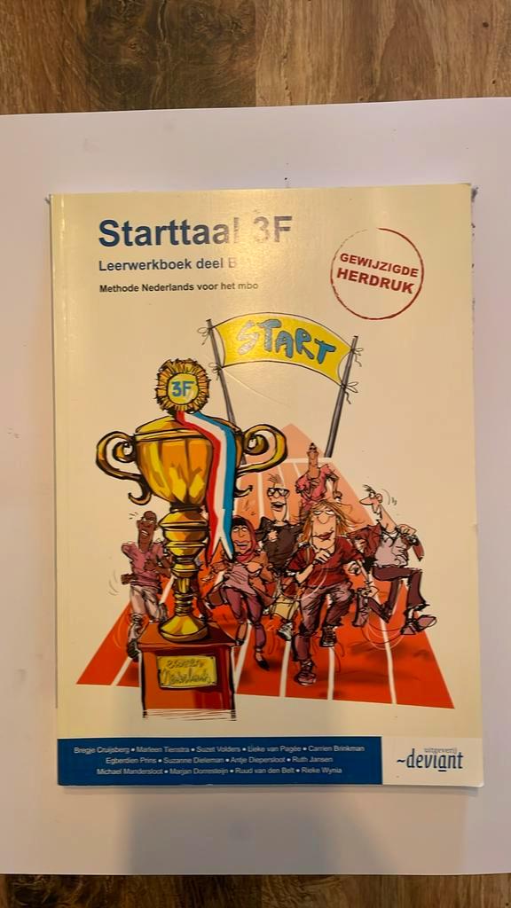 Starttaal 3F - Leerwerkboek Deel B- Carrien Brinkman, Boeken, Schoolboeken, Zo goed als nieuw, Nederlands, Overige niveaus, Ophalen of Verzenden