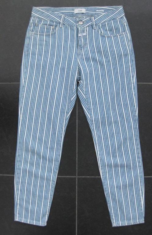 Closed broek blauw witte streep 5-pocket, mt 28 Baker, Kleding | Dames, Broeken en Pantalons, Zo goed als nieuw, Maat 36 (S), Blauw