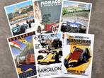 Set van 6 Formule 1 Grand Prix F1 Affiche Poster, Verzenden, Nieuw, Auto's