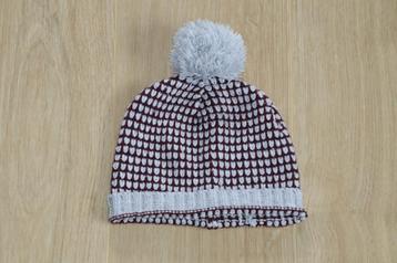 Zeeman gebreide kinder muts ZGAN MT (Bruin/Grijs) beschikbaar voor biedingen