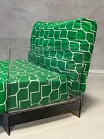 Kartell Pop fauteuil Piero Lissoni design lounge stoel groen, 75 tot 100 cm, Gebruikt, Ophalen of Verzenden, Stof