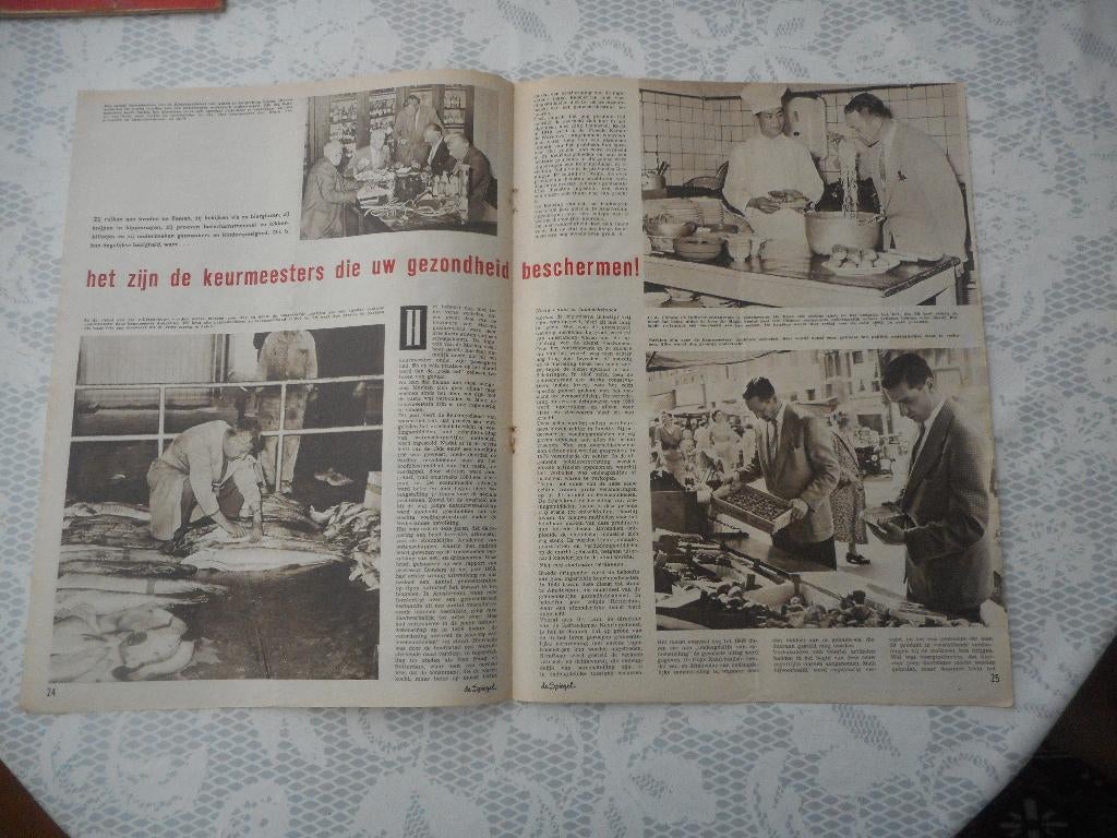 Keurmeesters. Beschermen gezondheid. 1958., Verzamelen, Ophalen of Verzenden, 1940 tot 1960, Nederland, Knipsel(s)