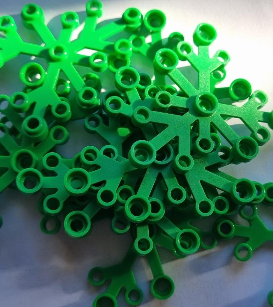 Lego 6x5 leave plant, Bright green ( per 10), Ophalen of Verzenden, Nieuw, Losse stenen, Lego