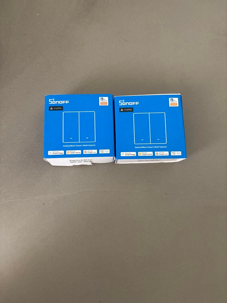 2x Sonoff SwitchMan Smart Wall Switch M5-2C-86W, Ophalen of Verzenden, Nieuw, Schakelaar
