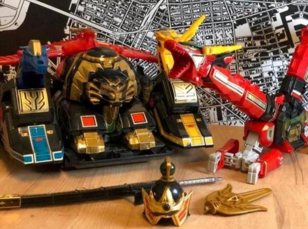 Mighty Morphin Power Rangers Tigerzord Thunderzord Ninjazord, Ophalen of Verzenden, Gebruikt
