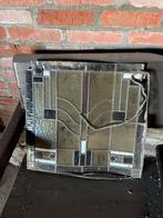 Vintage Glas in lood paneel - Art Deco stijl, Doe-het-zelf en Verbouw, Glas en Ramen, Gebruikt, Ophalen of Verzenden, Glasplaat