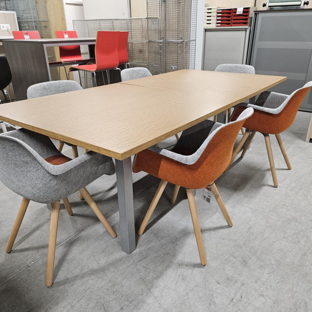 Ahrend stevige 2-delige tafel - 240x120 cm | demontabel, Niet ingevuld, Gebruikt, Niet ingevuld, Niet ingevuld