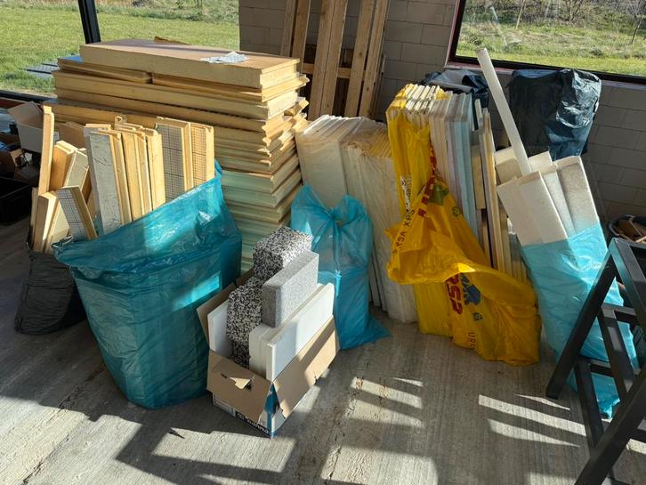 Restpartij isolatiemateriaal, PIR, XPS, EPS, Doe-het-zelf en Verbouw, Isolatie en Afdichting, Zo goed als nieuw, Vloerisolatie