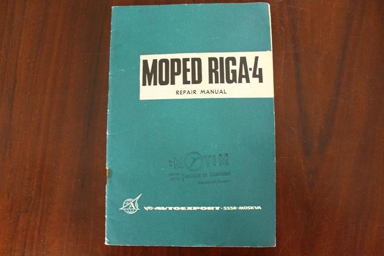 Moped Riga 4 repair manual werkplaatsboekje, Ophalen of Verzenden, Gebruikt
