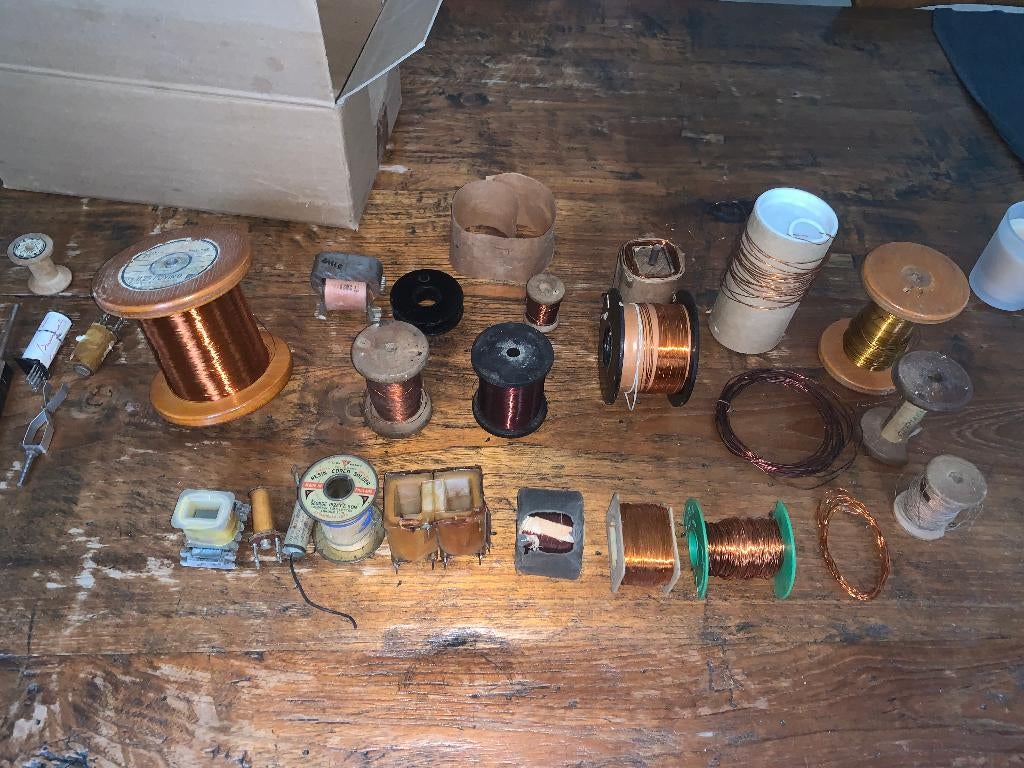 Wikkeldraad koper transformator trafo spoel, Hobby en Vrije tijd, Elektronica-componenten, Ophalen of Verzenden, Gebruikt