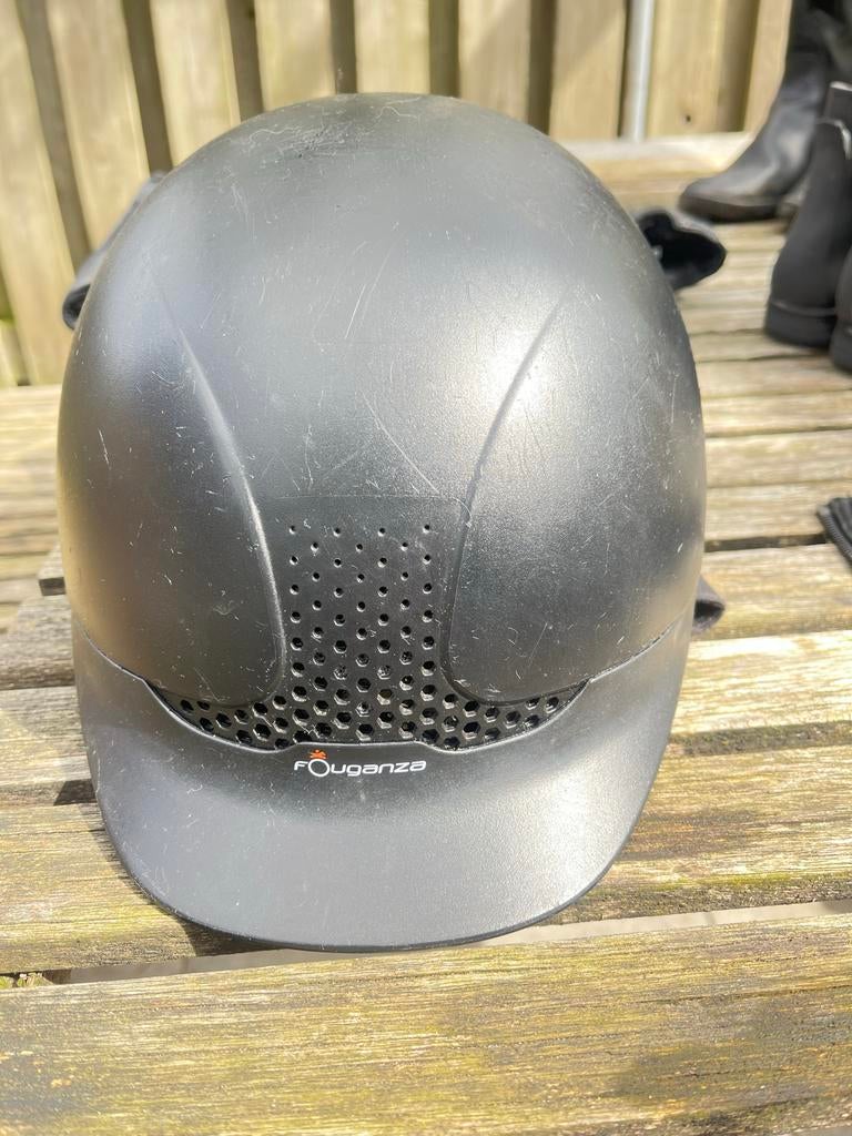 Fouganza paardrijcap 53-55, Dieren en Toebehoren, Ophalen of Verzenden, Cap