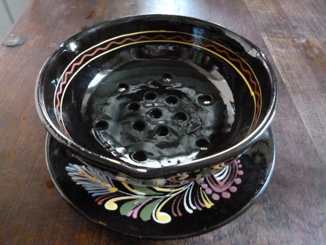 2 x boeren aardewerk fruittest + ovenschaal, Nieuw, Ophalen of Verzenden, Schaal of Schalen, Overige stijlen