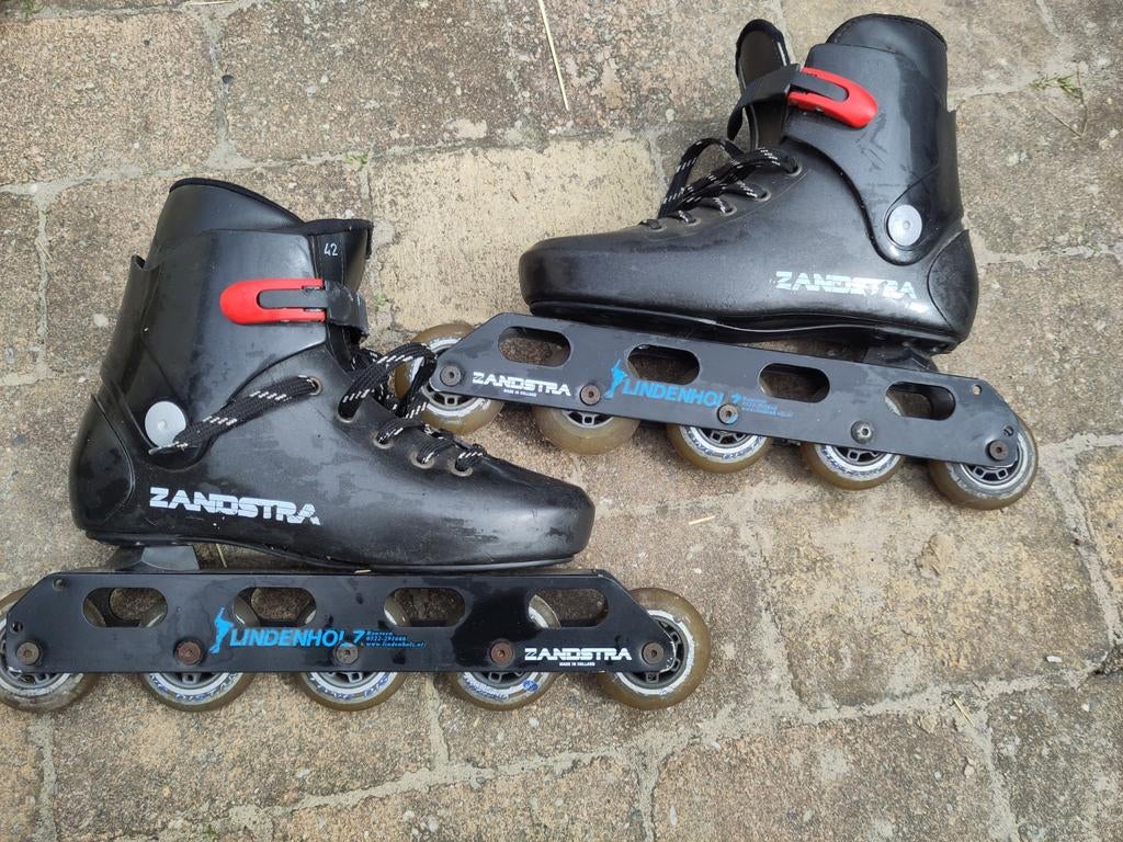 Skeelers Zandstra Lindenholz 7 - Maat 42, Gebruikt, Inline skates 5 wielen, Heren, Ophalen