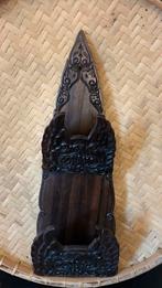 Unieke handgesneden posthouder uit Indonesië, Ophalen, Gebruikt