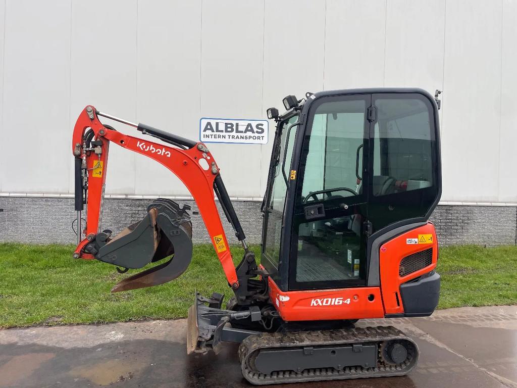 Kubota Kx016 graafmachine 2019 met CW05 Hydr wissel, Kubota, Info@kubota.nl, JP, Graafmachine