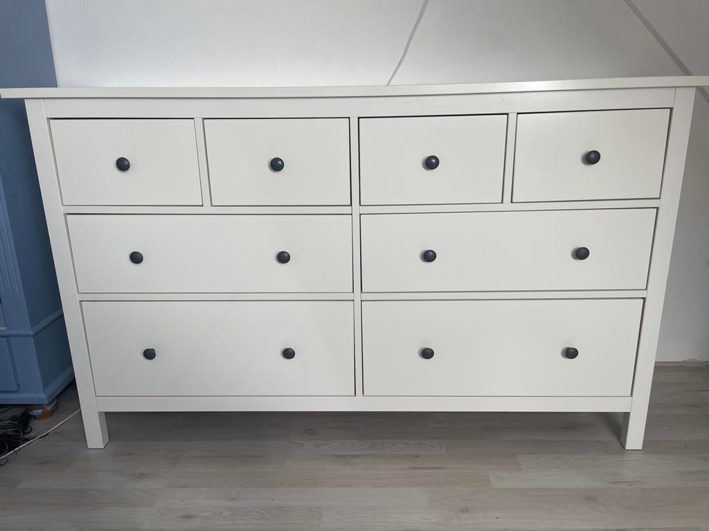 IKEA Malm Ladekast met 8 Laden - Wit, Huis en Inrichting, Kasten | Ladekasten, Ophalen, Gebruikt, 5 laden of meer, 100 tot 150 cm