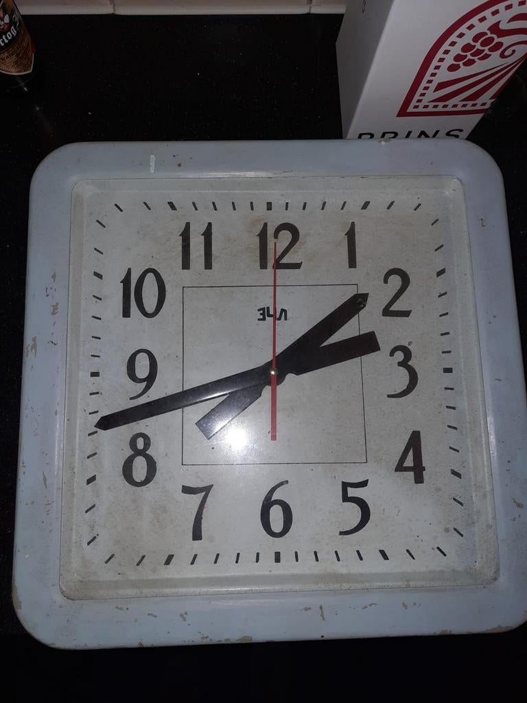 Vintage Industriële Klok - Stationsklok Fabrieksklok, Ophalen of Verzenden, Nvt, Nvt, Nvt