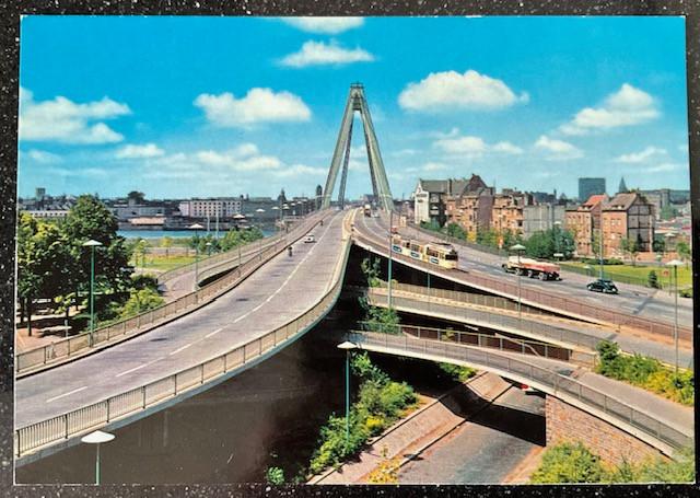 Severins brug Keulen Tram Vrachtwagen, Ophalen of Verzenden, 1960 tot 1980, Ongelopen, Duitsland