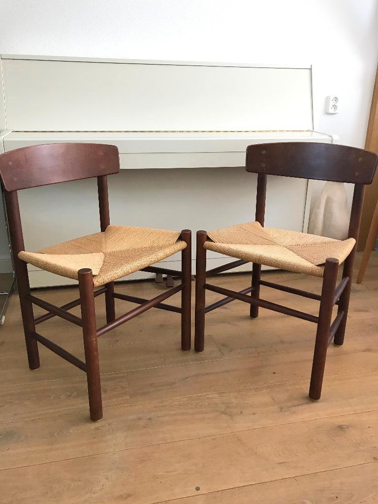 2 Borge Mogensen Mobler J-39 vintage Shaker design stoel, Ophalen of Verzenden, Nvt, Eén, Nvt