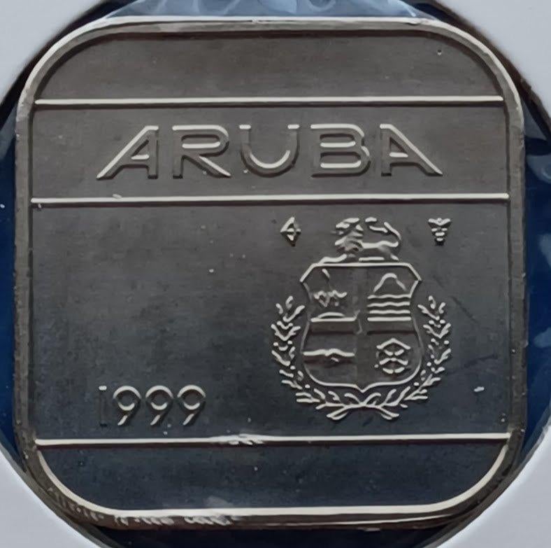 Aruba 50 cent UNC - 1999, Postzegels en Munten, Munten | Nederland, Verzenden, Koningin Beatrix, ½ gulden, Losse munt
