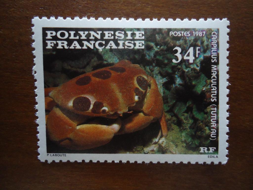 Vis krab Fr. Polynesië 1987, mi. 473 ongebruikt, Ophalen of Verzenden, Postfris, Dier of Natuur