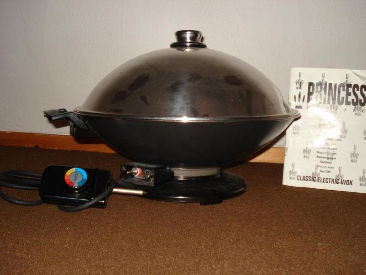 electrische wok van PRINCESS, Witgoed en Apparatuur, Gourmetstellen, Gebruikt, 4 t/m 7 personen, Ophalen of Verzenden