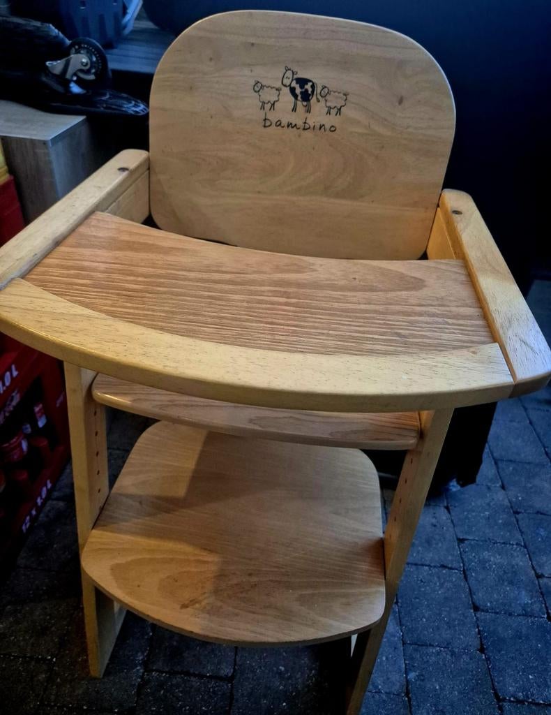 Houten kinderstoel Bambino, Kinderen en Baby's, Kinderstoelen, Ophalen of Verzenden