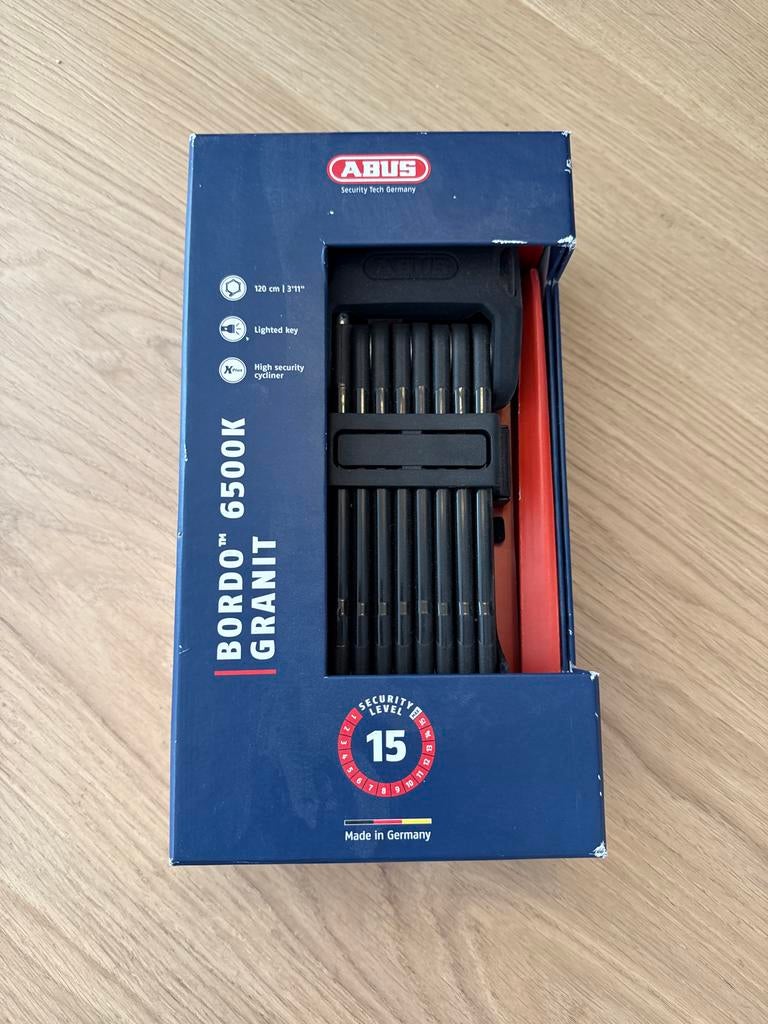 ABUS Bordo Granit 6500K Vouwslot - Nieuw en Ongeopend, Ophalen of Verzenden, Nieuw, Vouwslot
